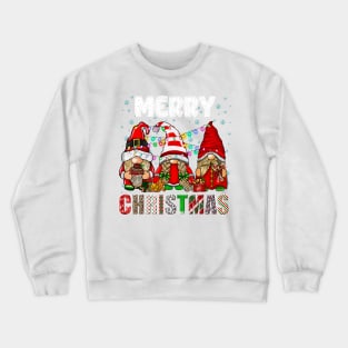 Merry Christmas Gnome Family Funny Xmas Tree Women Men Kids Crewneck Sweatshirt